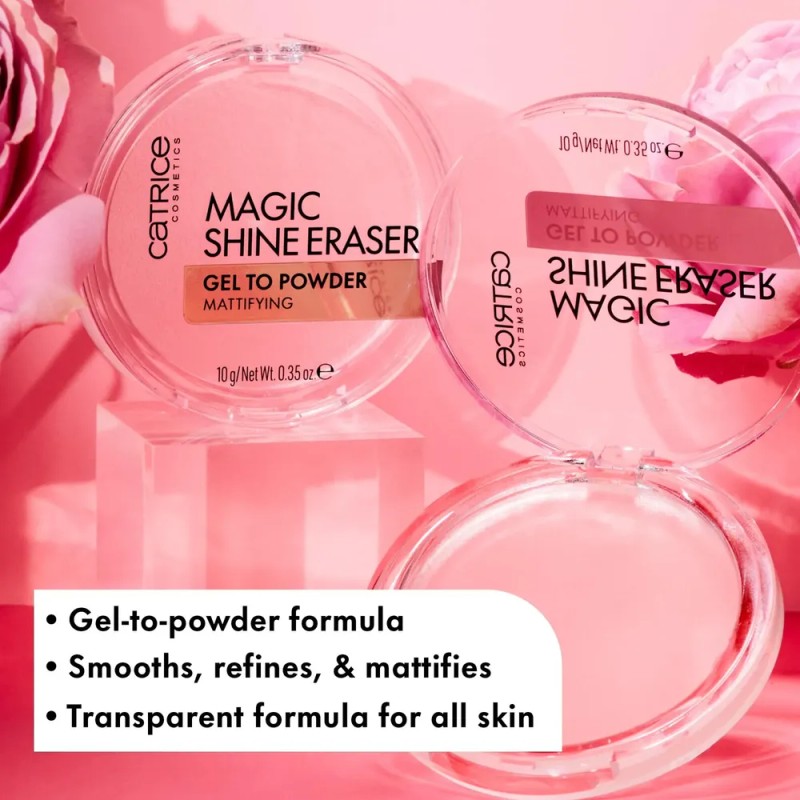 Gel A Polvo Shine Eraser Catrice, Acabado Mate Mágico