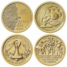 2019 D American Innovation All 4 Coins "Brilliant Uncirculated" US Dollar Coins
