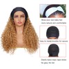 1B/27 Headband Wig Human Hair Deep Wave 16 Inches Ombre