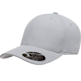Flexfit Men's 110 Cool & Dry Athletic Cap, Silver, One Size