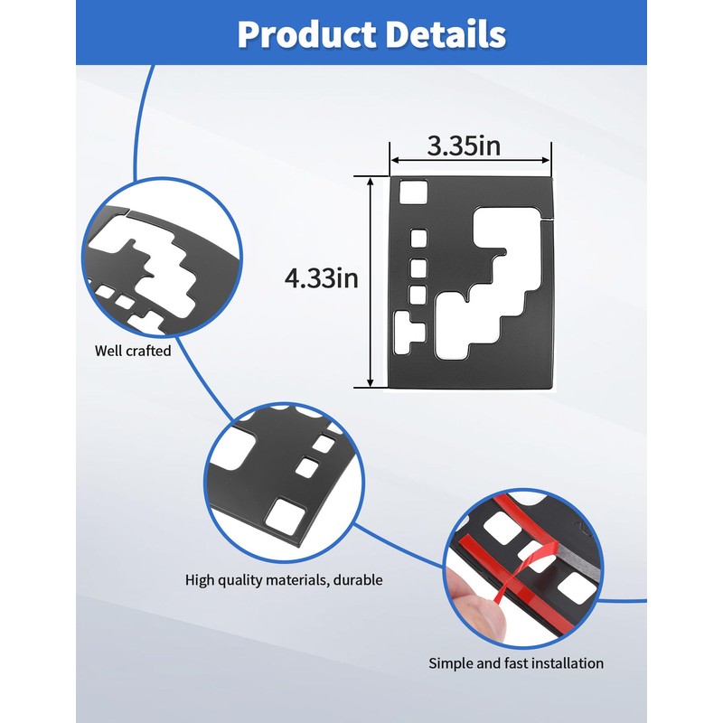 DSWSQ LHD Matte Black Center Gear Shift Panel Cover Trim