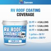Waterproof Sealant Black Waterproof Coating 35oz Leak Repair Coating for