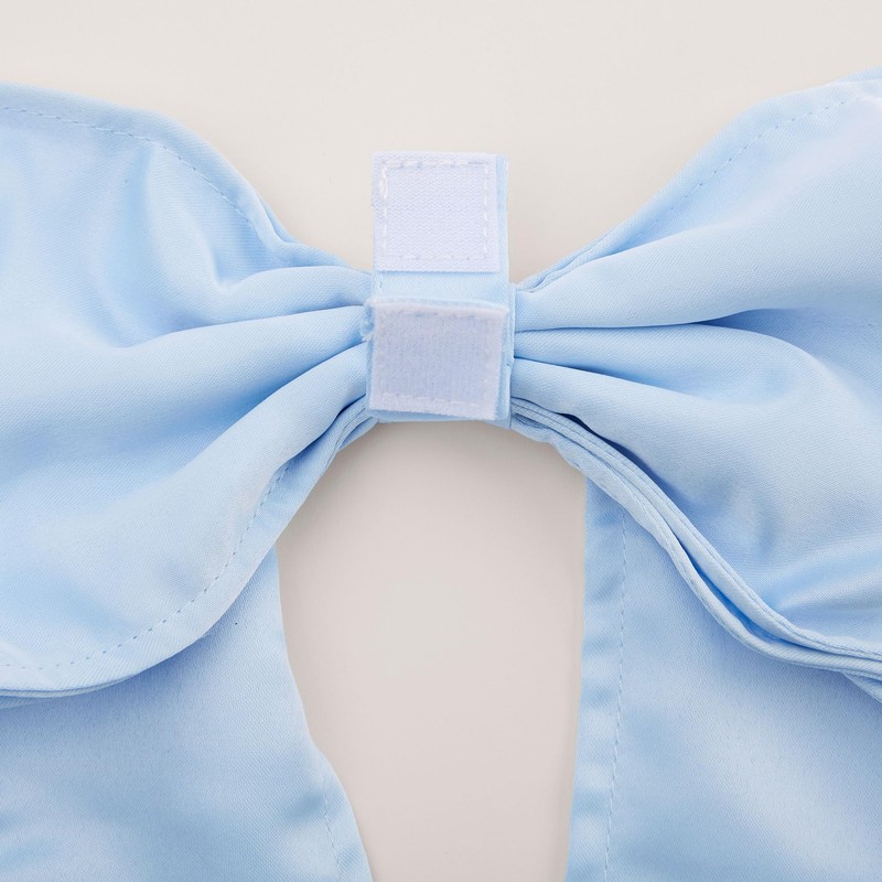 Personalization Universe Embroidered Initial Blue Bow Wicker Easter Basket with