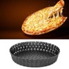 QANYEGN Carbon Steel Pizza Mold Tray, Round Pizza Tray for