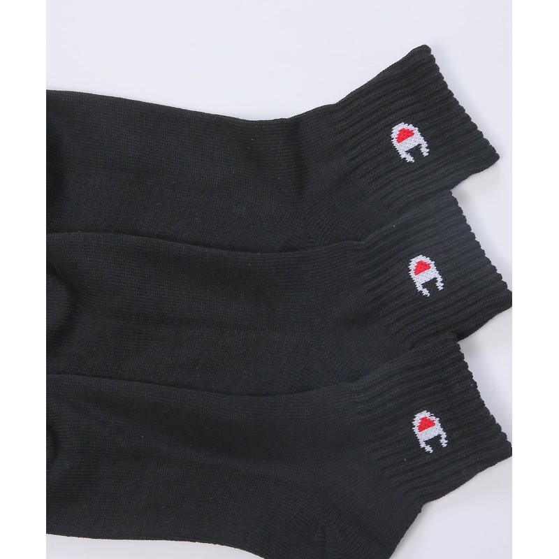 Champion Quarter Socks, 3 Pairs - blk