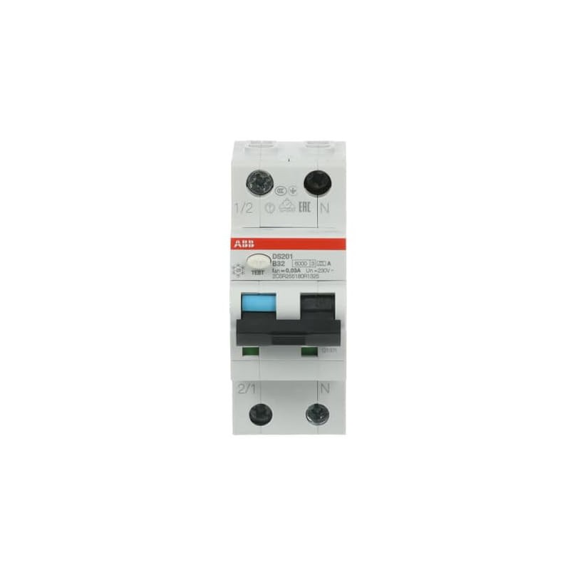 ABB DS201 B32 A30 FI/LS Switch RCBO 6kA 1P+N Type