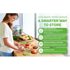 MAJESTY WORLD Fresh Stretch Pods - Avocado Saver | Anti-Oxidation Silicone Avocado Storage Box & Container | Fresh Pod | Avocado Keeper, Holder - Reusable Kitchen Gadget, Food Saver, Veggie Saver