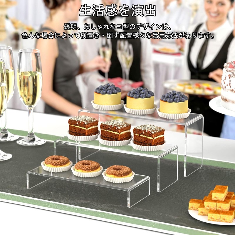 XMSSAA Clear Acrylic Display Stand, U-Shaped Display Stand, Figures Decoration,