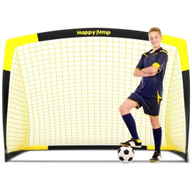 Happy Jump Soccer Goal Pop Up Foldable Soccer Net for Backyard 5'x3.6', 1 Pack
