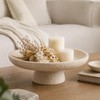 Natural Travertine Fruit Bowl for Kitchen Counter 10.2"
