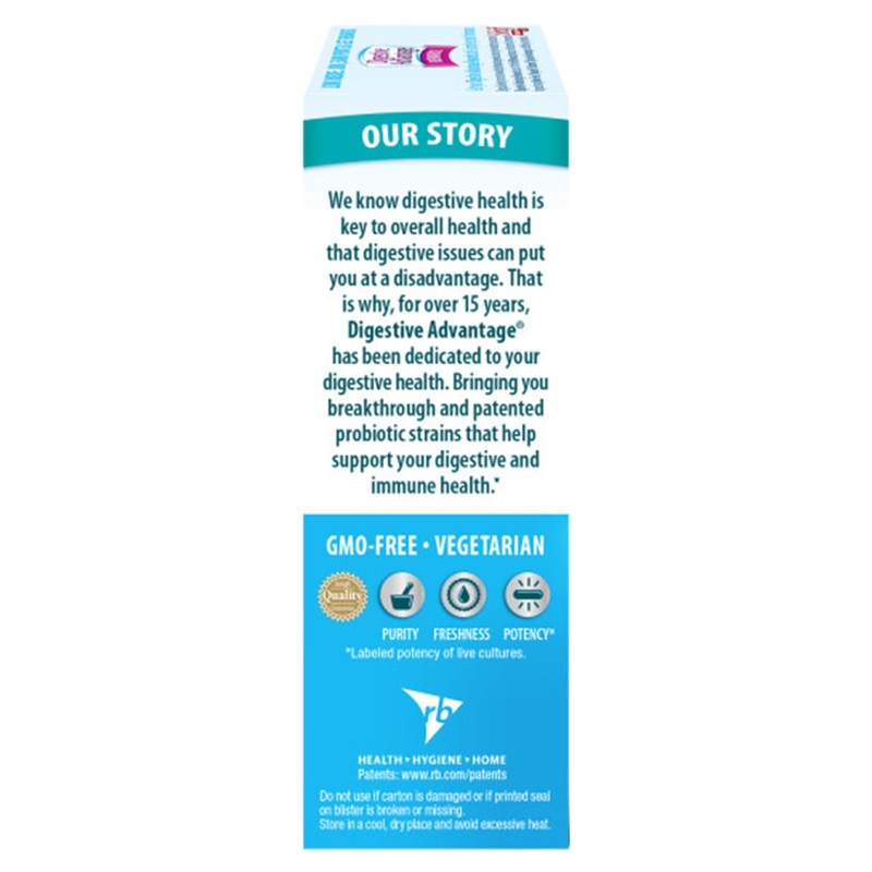 Digestive Advantage Intensive Bowel Support Probiotic Defends Against Gas &