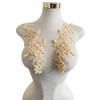 Lace Beaded Applique Perfect Shining Trim Patches for Wedding Dress