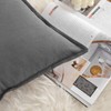 Mandioo Pack of 2 Neutral cotton Cushion Covers 55x55 cm