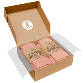 Bassinet Fitted Sheets - Compatible with Maxi COSI Iora, Koola Baby, Angelbliss & Kidsclub | 100% Organic Muslin Cotton - Light Pink + Dark Pink | 33x20 (2 Pack)