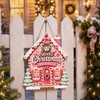 Christmas Door Hanging Sign,Wooden Christmas Door Sign,Christmas Decoration
