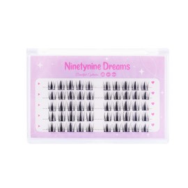 Ninetynine Dreams 50PCs Fairy Lashes 3D Lightweight Thin Band Manhua Natural Comfortable False Daily Eyelashes Reusable Volume Lashes Clusters
