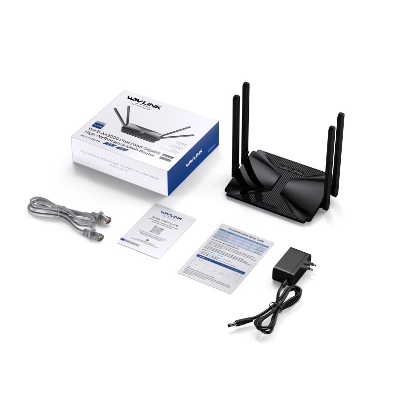 WAVLINK AX3000 Wi-Fi 6 Dual Band 5GHz/2.4GHz Mesh Router OFDMA