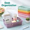 gisgfim 12 Pack Classroom Small Plastic Baskets for Organizing Mini