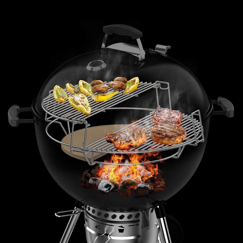 onlyfire Barbecue Cooking Grate System Grilling Accessory for Weber 22"