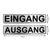 BIKE-label 900017 3D Sticker Aluminium Look Notice Door Sign Entrance