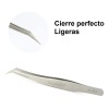 Set 2 Pinzas De Precision Nagaraku Para Pestañas + Estuche