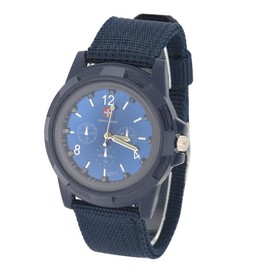 Reloj De Pulsera, Reloj Reloj De Electrónico, Reloj De Pulsera Militar Con Correa Redonda De Pulsera Reloj Electrónico For Smartwatches Nailon(12 * 4 * 1Cm-Azul)