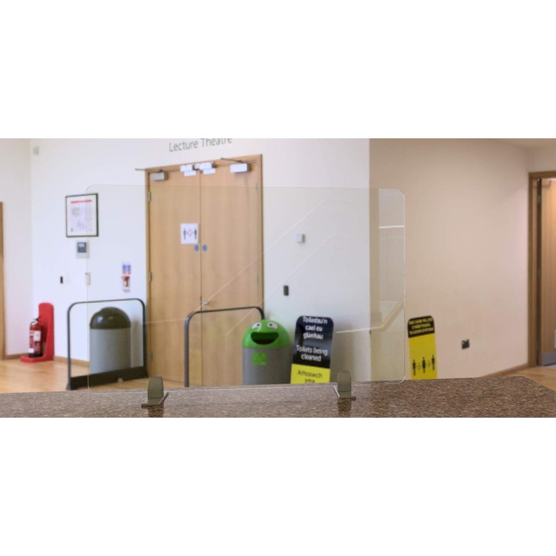 Precision-Milled Aluminum clamp Set for Office Privacy Panels. Includes Rubber-Grip