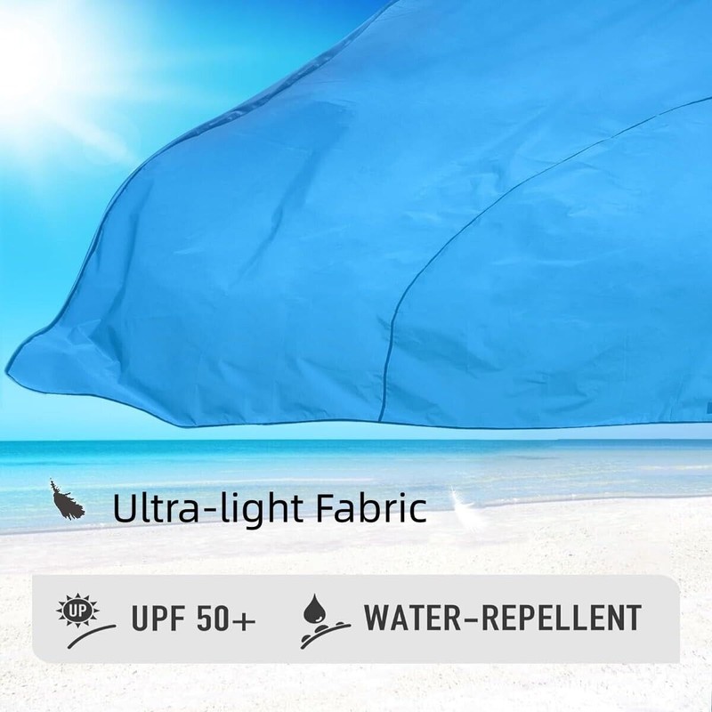 ASFANES Beach Canopy Sun Shelter | UPF50+ Windproof Waterproof Shade
