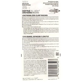 Maybelline Define-A-Lash Mascara, Very Black [801], 0.22 oz by Maybelline                                                                             