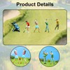 Perfeclan 4x 1:64 Scale Miniature Golfer Figures Tiny People Model