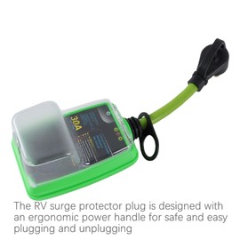 GXYWADY 30 Amp 5000J RV Surge Protector Green