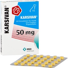 Karsivan 50 mg for senior dogs (60 tablets) more vitality and joie de vivre in old age