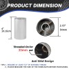 New 33mm by 4" ABS Chrome Thread on Flat Top