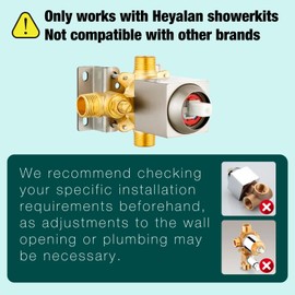 Heyalan Shower Faucet Set with Tub Spout, Bathtub and Shower Trim Kit with Valve, Single Handle Bathroom Shower Faucet Set 6 Inch Square Rainfall Shower Head, Brushed Nickel