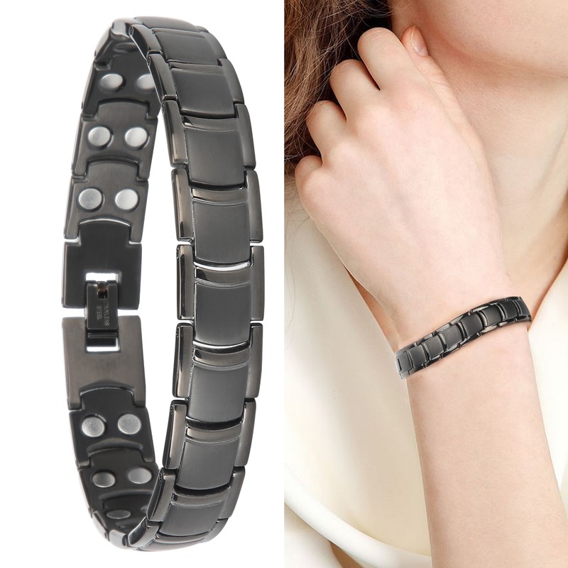 Stainless Steel Bracelet Magnetic Therapy Hand Chain Health Care Jewelry