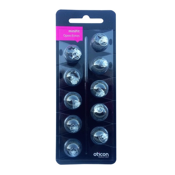 OTICON Replacement Domes for MiniRite Hearing Aids (8mm Open) by Oticon