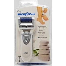 Emjoi Micro Pedi Callus Remover Foot File with Extra Coarse Roller (White)