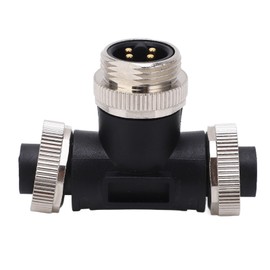 for NMEA 2000 T Connector 4 Pin IP67 Waterproof Backbone Drop Cables 3 Port Multiport Tee Terminator for Sensors Actuators