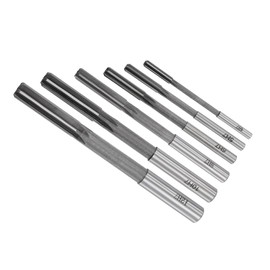 CoCud Clamping Reamer Set 4 mm 5 mm 6 mm 8 mm 10 mm 12 mm Diameter H7 Milling Tool – (Applications: for Lathe Drilling Machine) 6 Pieces