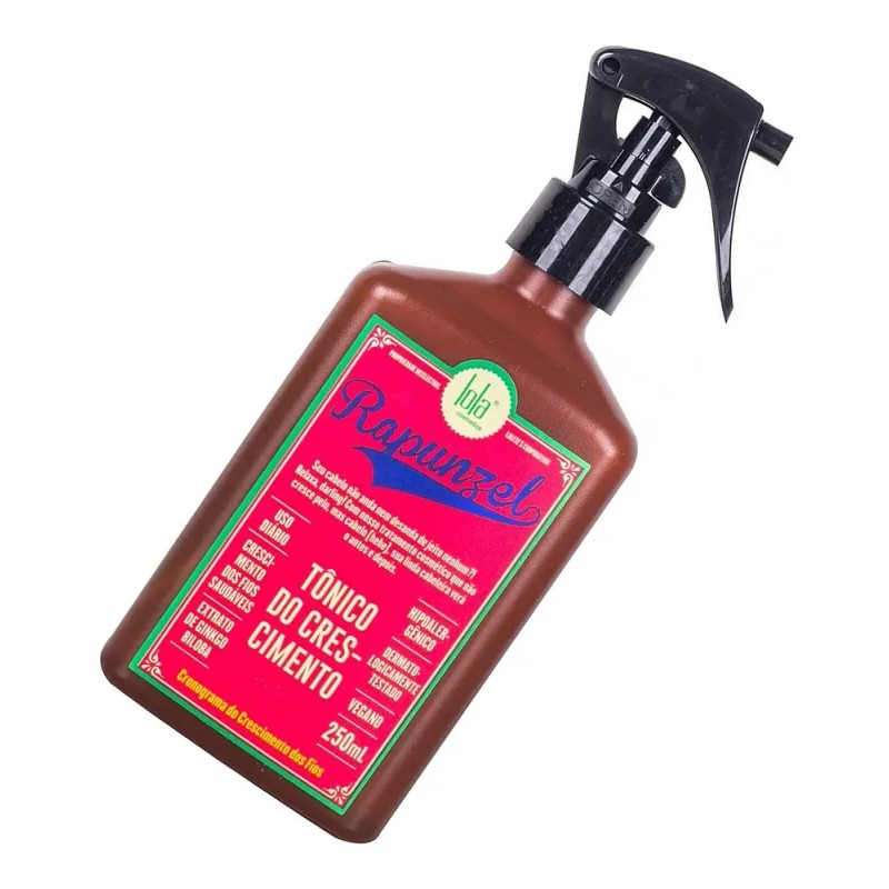 Tónico Capilar Rapunzel Lola Cosmetics 250ml Para Crecimiento y Caída