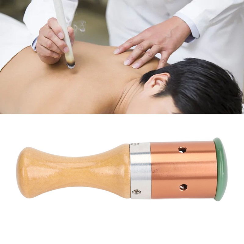 Moxa Stick Burner Holder Single Hole Reduce Fatigue Handheld Moxibustion