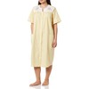 AmeriMark Women Calf-Length Snap Front Knit Duster House Coat Robe