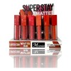 24pz Labial Liquido Matte Tonos Rojizos Elegantes Matte