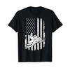 USA American Flag Snowmobile Rider Patriotic Snowmobiling T-Shirt