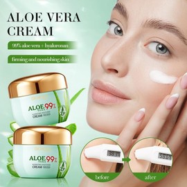 Aloe Vera Soothing Face Cream, Containing Natural Gel, Organic Aloe Vera Gel For Face And Body, Hydrating And Calming Moisturizing Face Cream
