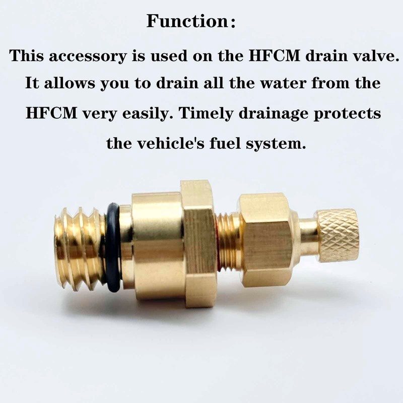 QISF Upgrade HFCM Water Separator Drain Plug Valve Compatible with