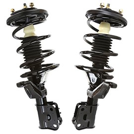AutoShack CST100168PR Front Complete Struts Coil Springs Assembly Pair of 2 Driver and Passenger Side Replacement for 2001-2003 2004 2005 Honda Civic 2001 2002 2003 Acura EL 1.3L 1.7L 2.0L FWD