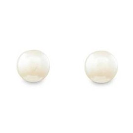Classic Cream Color 10mm Faux Pearl Stud Earrings - Pierced Post