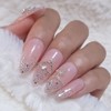 Lovely wedding handmade nail tips - short oval / 러블리