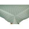 Karina Home Duck Egg Green Dotty PVC Wipe Clean Tablecloth